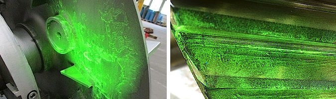 magnetická fluorescenčná skúška